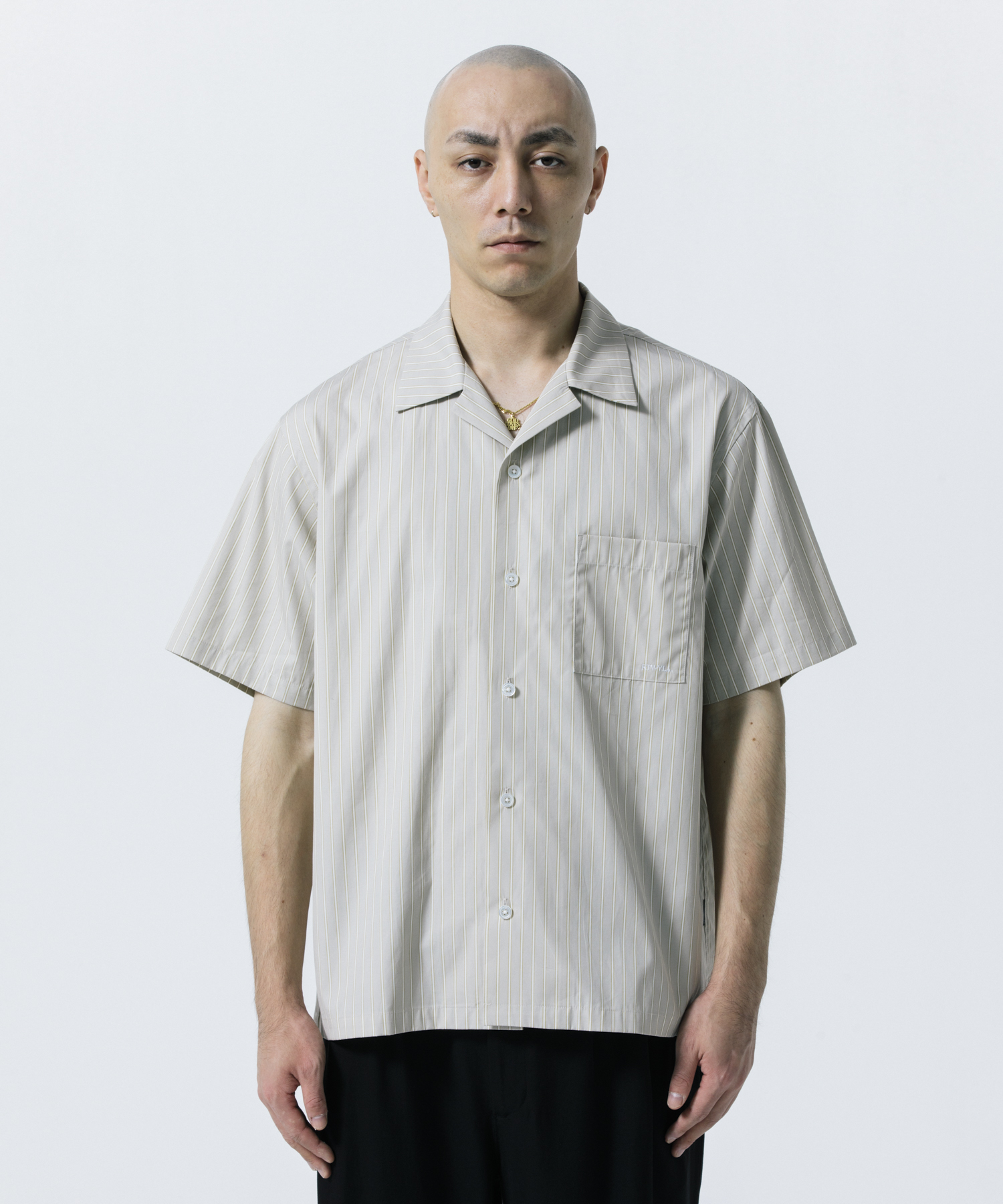 R9 STRIPE S/S SHIRTS モデル着用 12