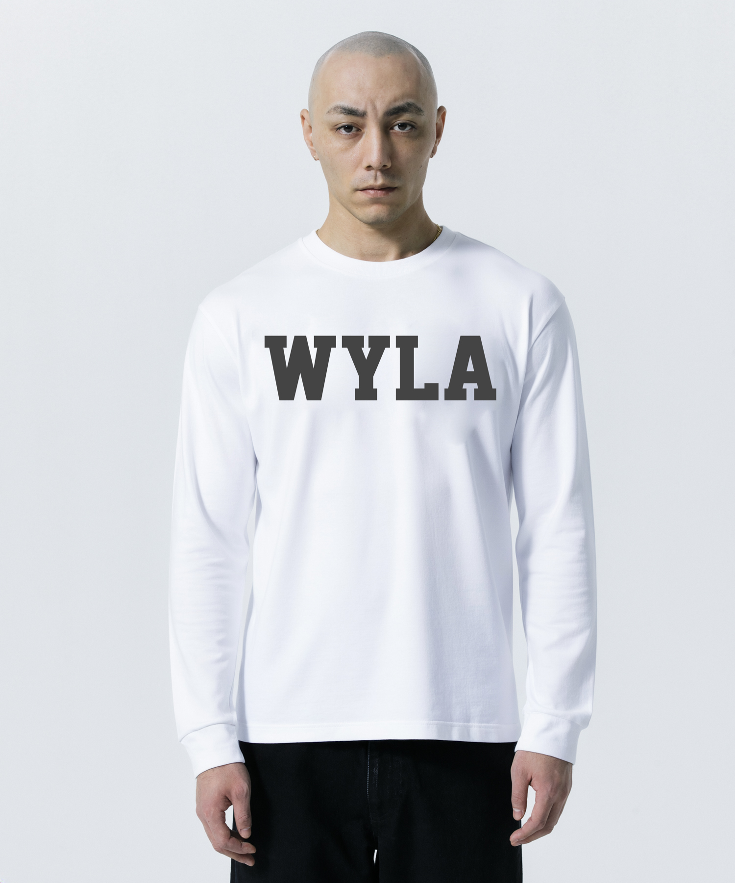 COLLEGE LS TEE モデル着用 5