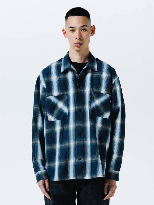 ROTTWEILER /新品 チェックシャツ rottweiler オープンカラー オンブレ